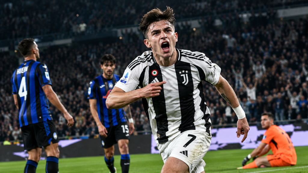 Francisco Conceição গোল করে Atalanta-এর বিপক্ষে Juventus-কে এগিয়ে দিচ্ছেন
