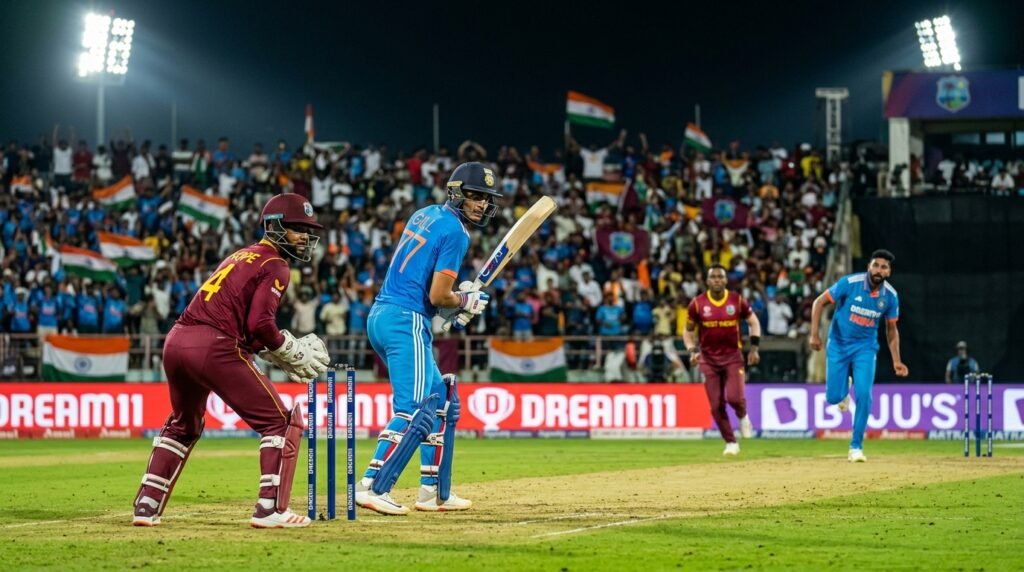 India vs West Indies 1st ODI 2026 ম্যাচে শুবমান গিল ও শাই হোপ